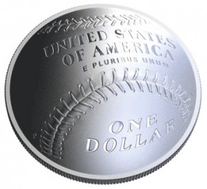 Reverse Design of 2014 National Baseball Hall of Fame Commemorative Coins