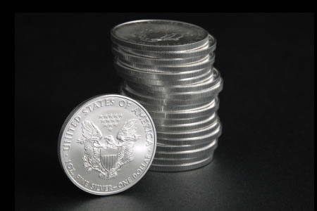 American Eagle silver coins (20)