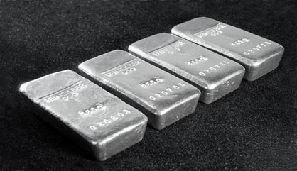 Four silver bars