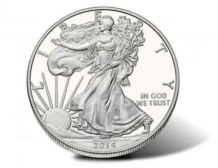 2014-W Proof Silver Eagle - Obverse