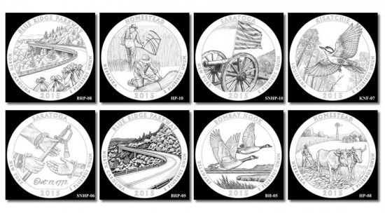 8 of 44 Proposed Designs for 2015 ATB Silver Coins and Quarters