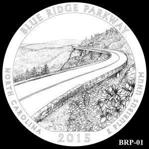 Blue Ridge Parkway Silver Coin, Design Candidate BRP-01