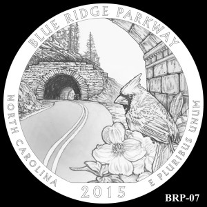 Blue Ridge Parkway Silver Coin, Design Candidate BRP-07