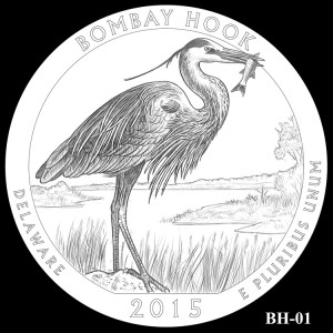 Bombay Hook National Wildlife Refuge Silver Coin, Design Candidate BH-01