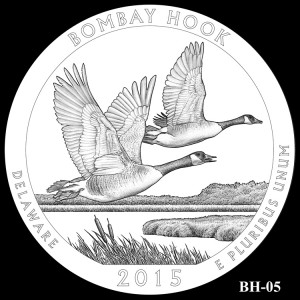 Bombay Hook National Wildlife Refuge Silver Coin, Design Candidate BH-05