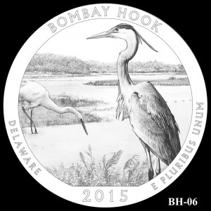 Bombay Hook National Wildlife Refuge Silver Coin, Design Candidate BH-06