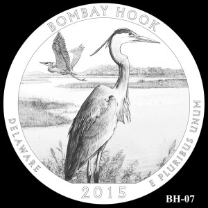 Bombay Hook National Wildlife Refuge Silver Coin, Design Candidate BH-07