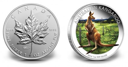 Canadian and Australian Silver Coins for 2014 World Money Fair