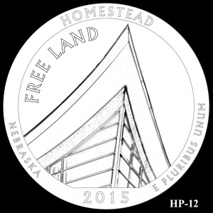 Homestead National Monument of America Silver Coin, Design Candidate HP-12