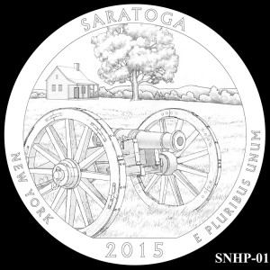 Saratoga National Historical Park Silver Coin, Design Candidate SNHP-01