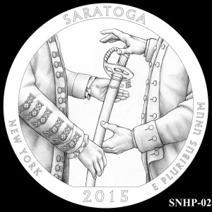 Saratoga National Historical Park Silver Coin, Design Candidate SNHP-02