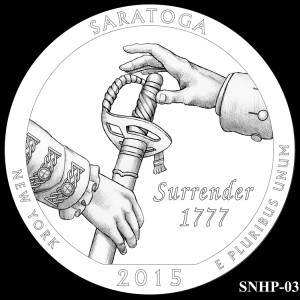 Saratoga National Historical Park Silver Coin, Design Candidate SNHP-03