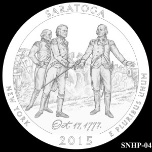 Saratoga National Historical Park Silver Coin, Design Candidate SNHP-04