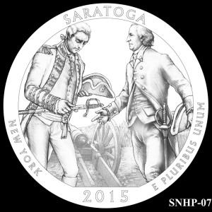 Saratoga National Historical Park Silver Coin, Design Candidate SNHP-07