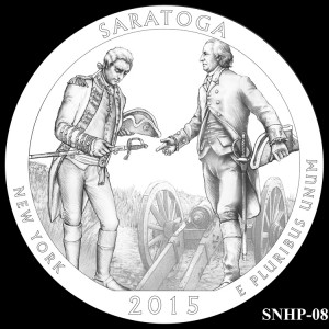 Saratoga National Historical Park Silver Coin, Design Candidate SNHP-08