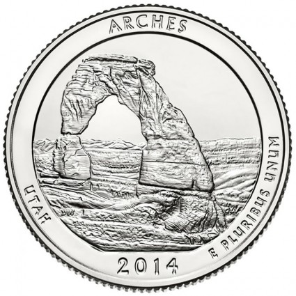 2014 Arches National Park Coin