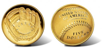 2014-W National Baseball Hall of Fame Proof Gold Coin