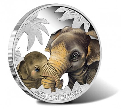 2014 Asian Elephant Silver Coin