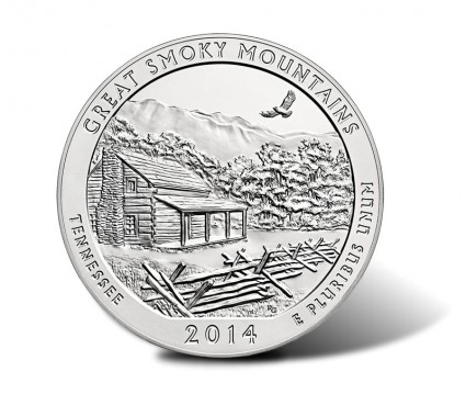 2014-P Great Smoky Mountains 5 Ounce Silver Coin