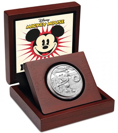 2014 Steamboat Willie Silver Coin in Case