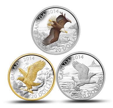 2014 $20 Bald Eagle Silver Coins