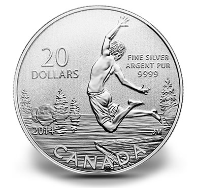 2014 $20 Summertime Commemorative Silver Coin