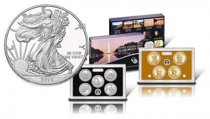 2014 Proof Silver Eagle and 2014 Silver Proof Set