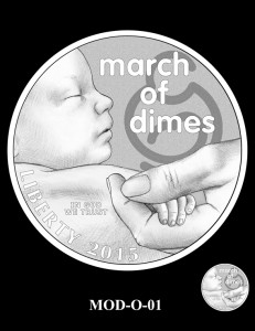 March of Dimes Silver Dollar Design Candidate MOD-O-01
