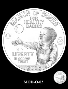 March of Dimes Silver Dollar Design Candidate MOD-O-02