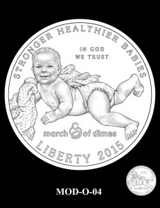 March of Dimes Silver Dollar Design Candidate MOD-O-04