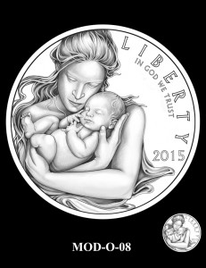 March of Dimes Silver Dollar Design Candidate MOD-O-08