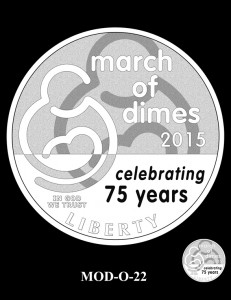 March of Dimes Silver Dollar Design Candidate MOD-O-22