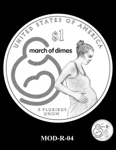 March of Dimes Silver Dollar Design Candidate MOD-R-04