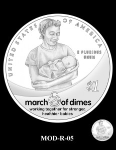 March of Dimes Silver Dollar Design Candidate MOD-R-05