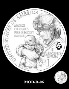 March of Dimes Silver Dollar Design Candidate MOD-R-06