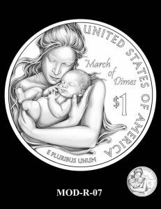 March of Dimes Silver Dollar Design Candidate MOD-R-07