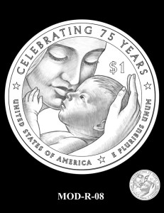 March of Dimes Silver Dollar Design Candidate MOD-R-08