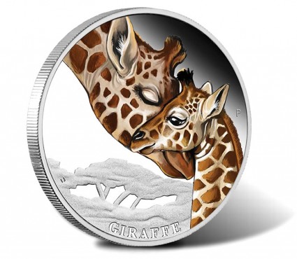 2014 Giraffe Silver Proof Coin