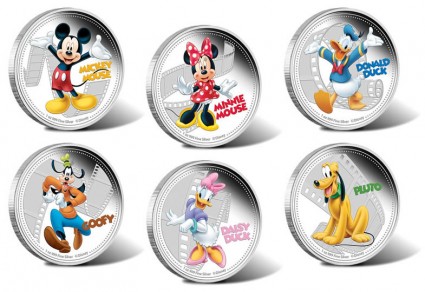 Disney Mickey and Friends Limited Edition Collectible 2014 Silver Coins