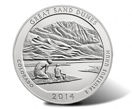 2014-P Great Sand Dunes Silver Uncirculated Coin