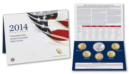 2014 United States Mint Annual Uncirculated $1 Coin Set