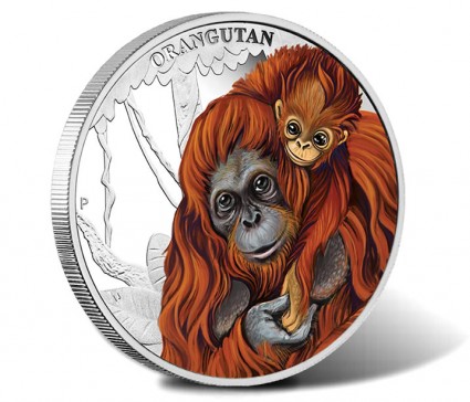 2014 50c Orangutan Silver Proof Coin