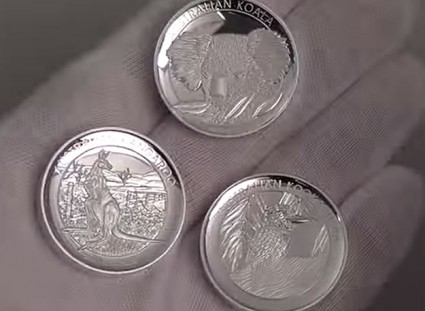 Coins of the 2014 Australian High Relief Silver Proof Three-Coin Collection