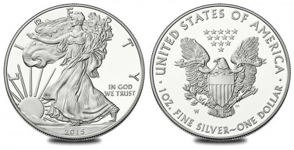 2015 Proof American Eagle Silver Coin