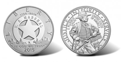 2015 US Marshals Service 225th Anniversary Silver Dollar