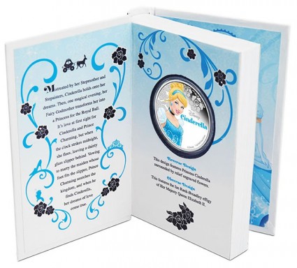 Disney packaging for Disney Princess Cinderella coin
