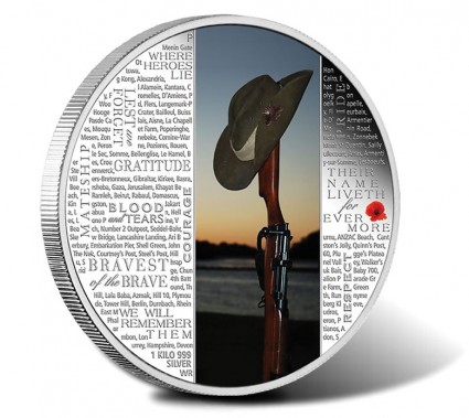 2015 $30 Lest We Forget Silver Coin