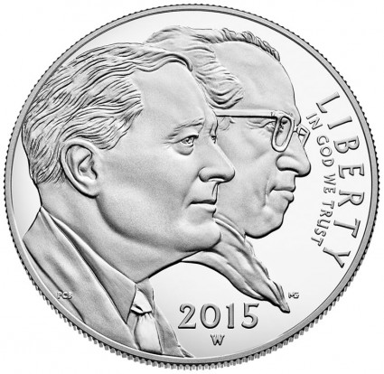 2015 Proof March of Dimes Silver Dollar, Obverse