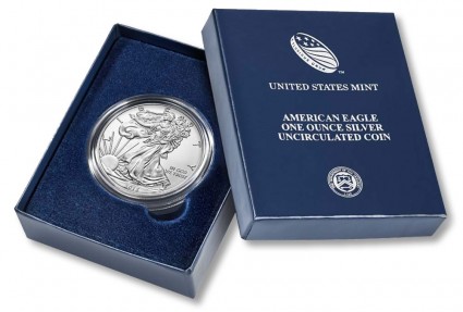 2015-W Uncirculated American Silver Eagle and Presentation Case