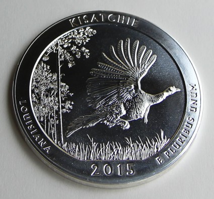 2015 Kisatchie National Forest Five Ounce Silver Bullion Coin